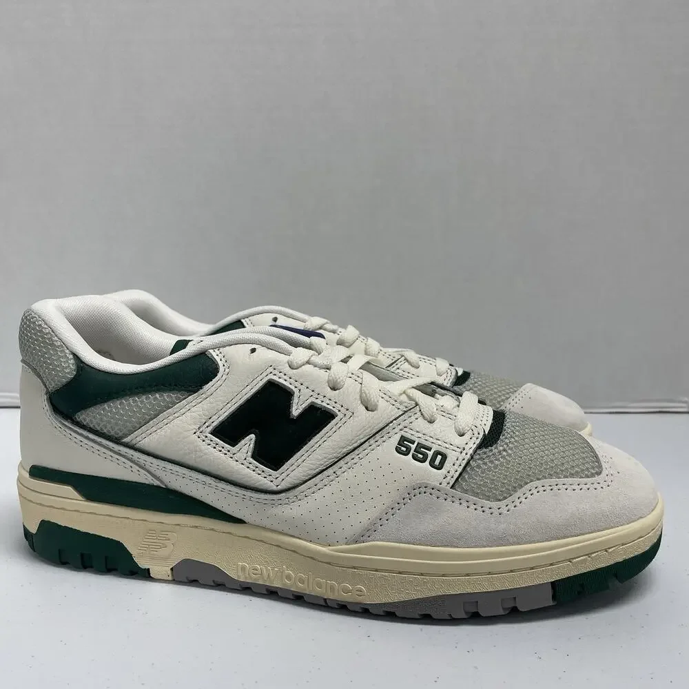 New Balance 550 Sea Salt Pack - Marsh Green BB550CPE Size 11 White Low Top Shoe